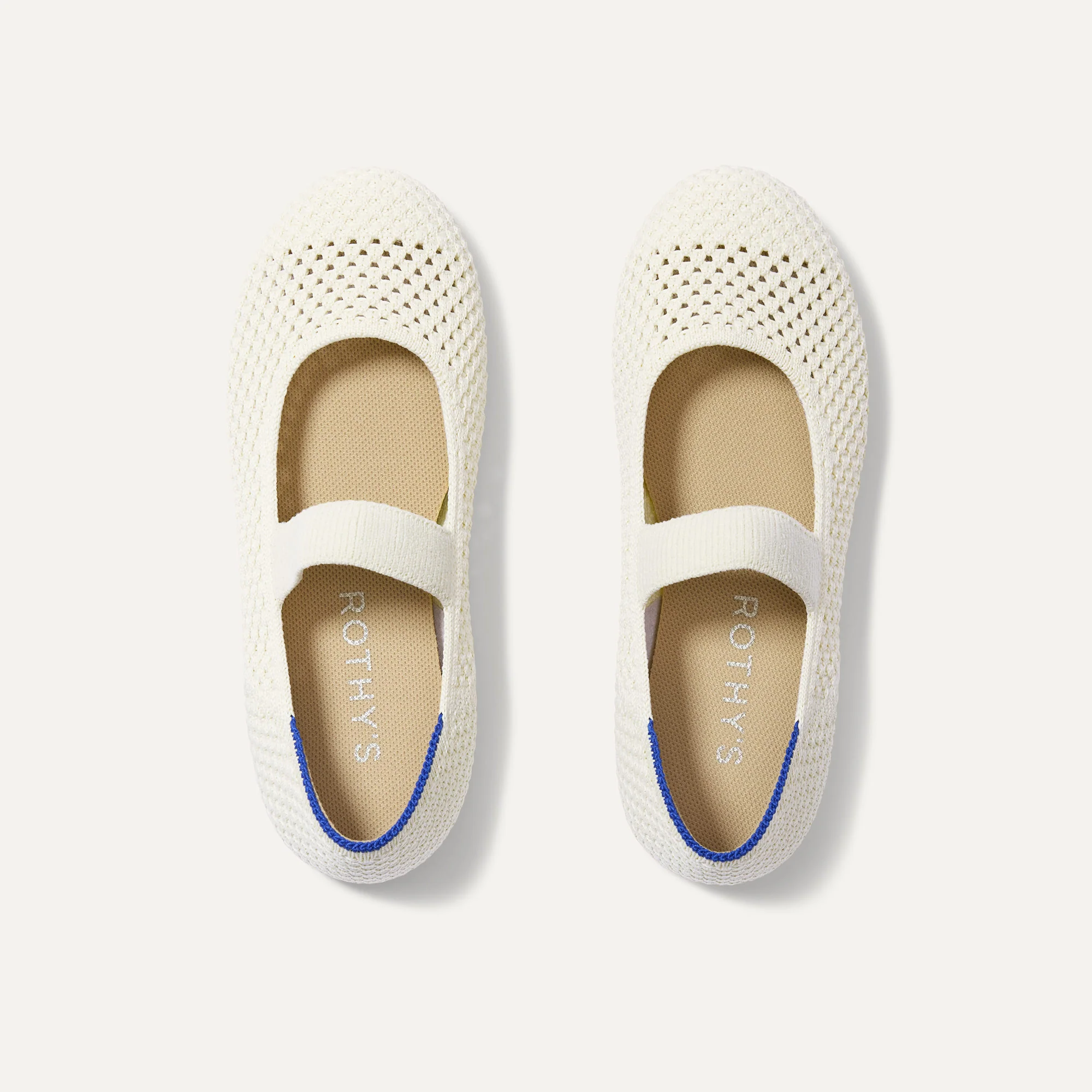 The Kids Mary Jane - White Open-Knit