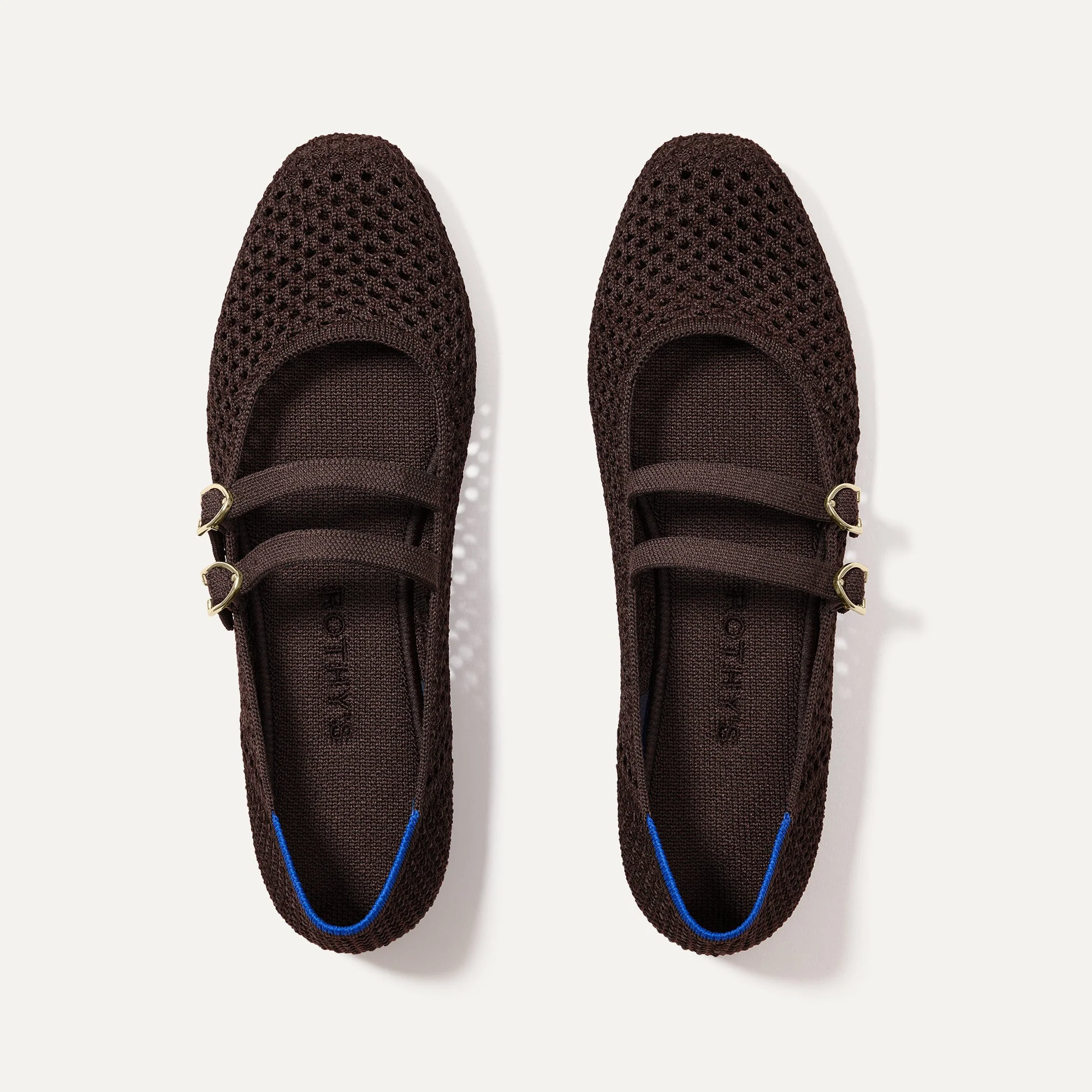 The Double Buckle Mary Jane - Chocolate Mesh