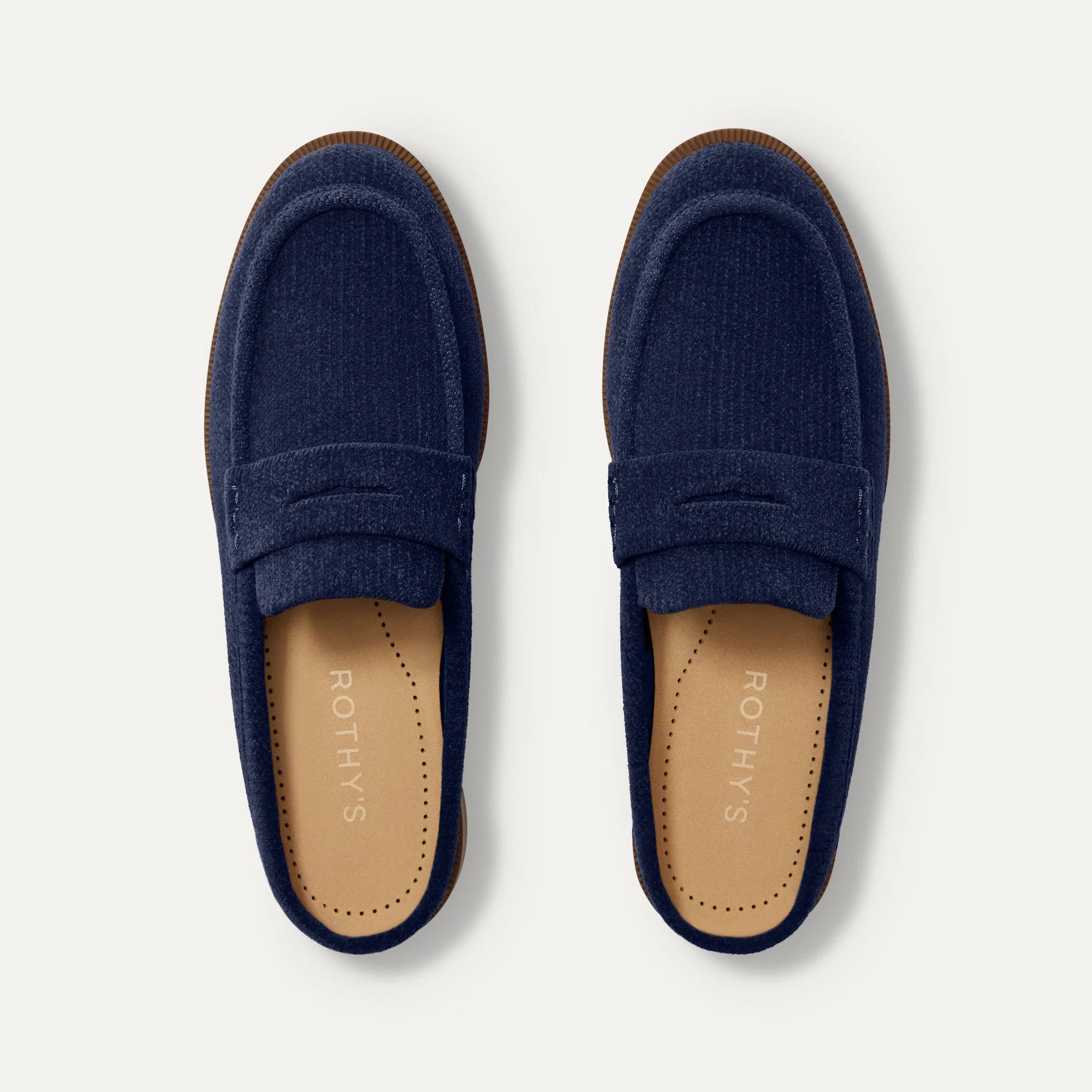 The Penny Loafer Mule - ReVelvet™ Navy