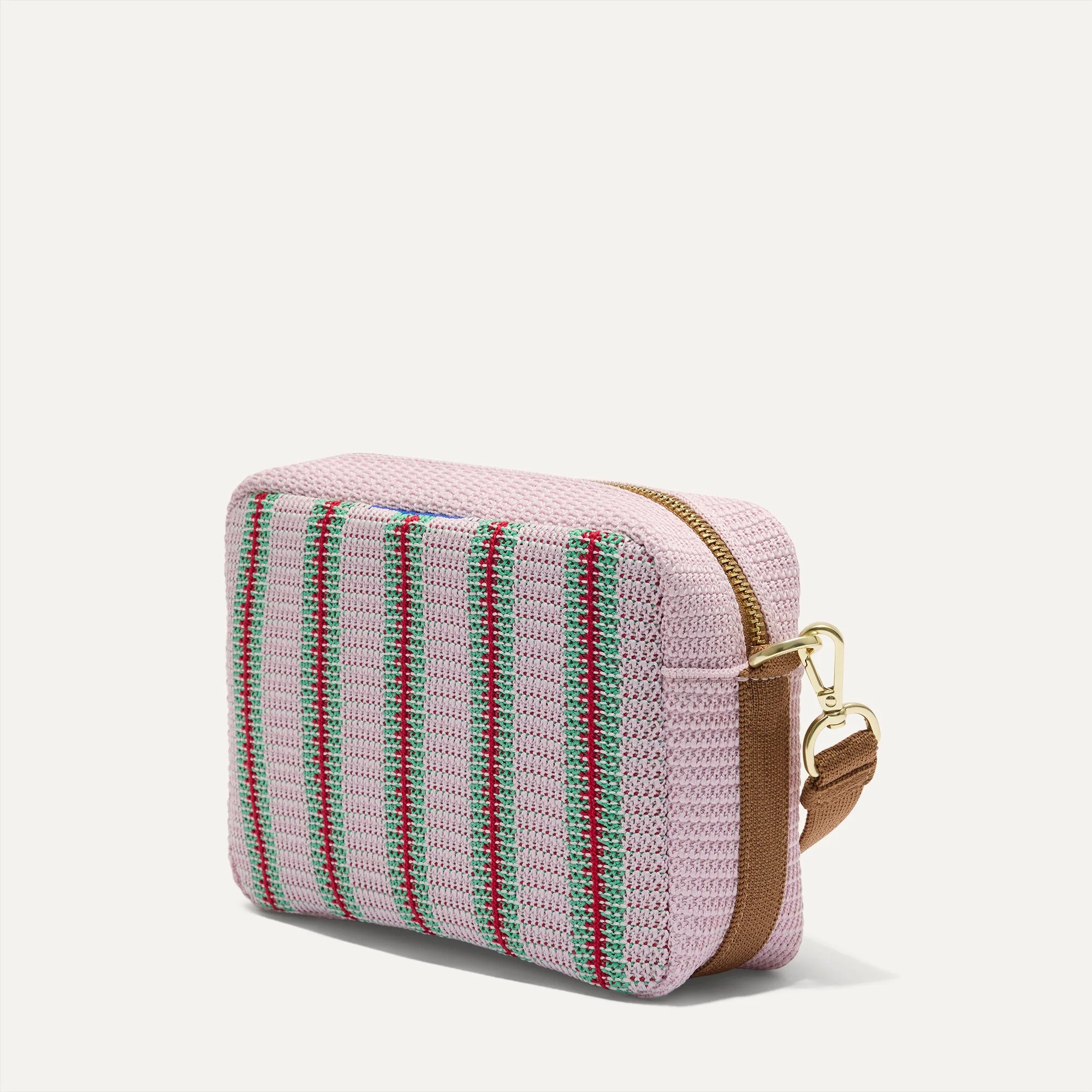 The Crossbody Camera Bag - Watermelon Market Stripe - Image 4