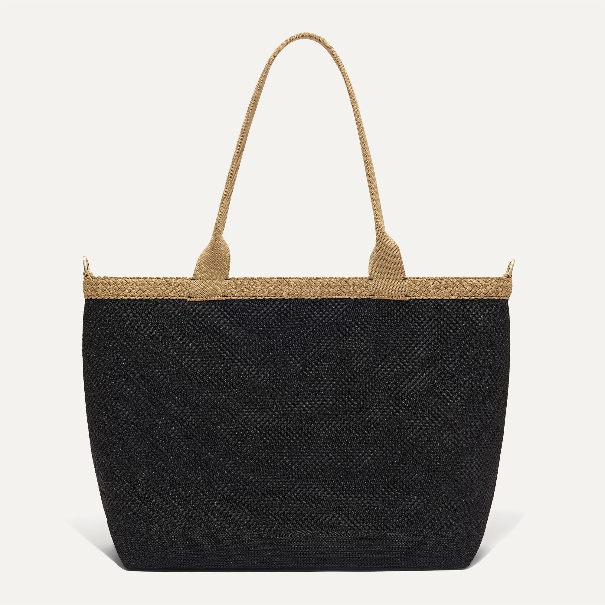 The Lightweight Zip Tote - Black Espresso Open-Knit