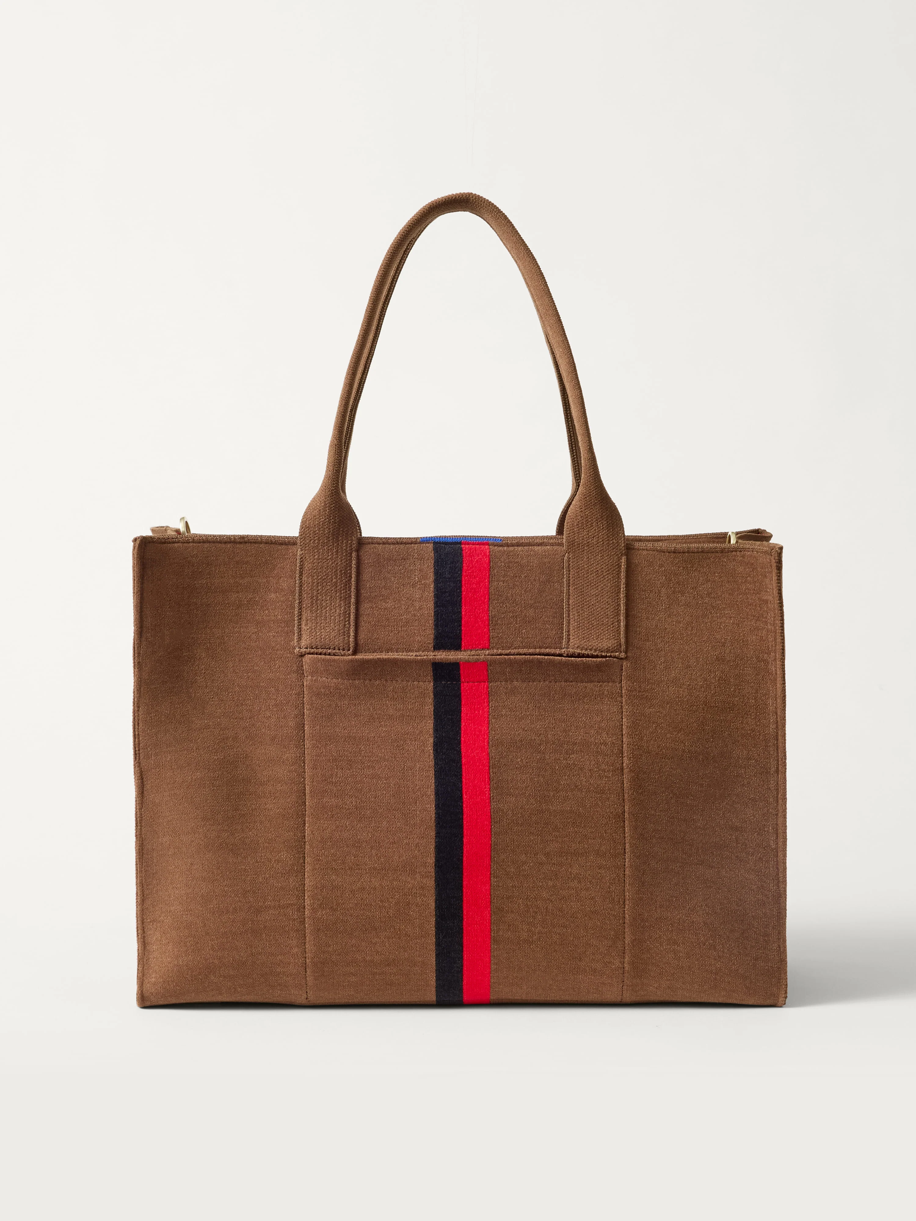 The Classic Tote - ReVelvet™ Cinnamon Stripe