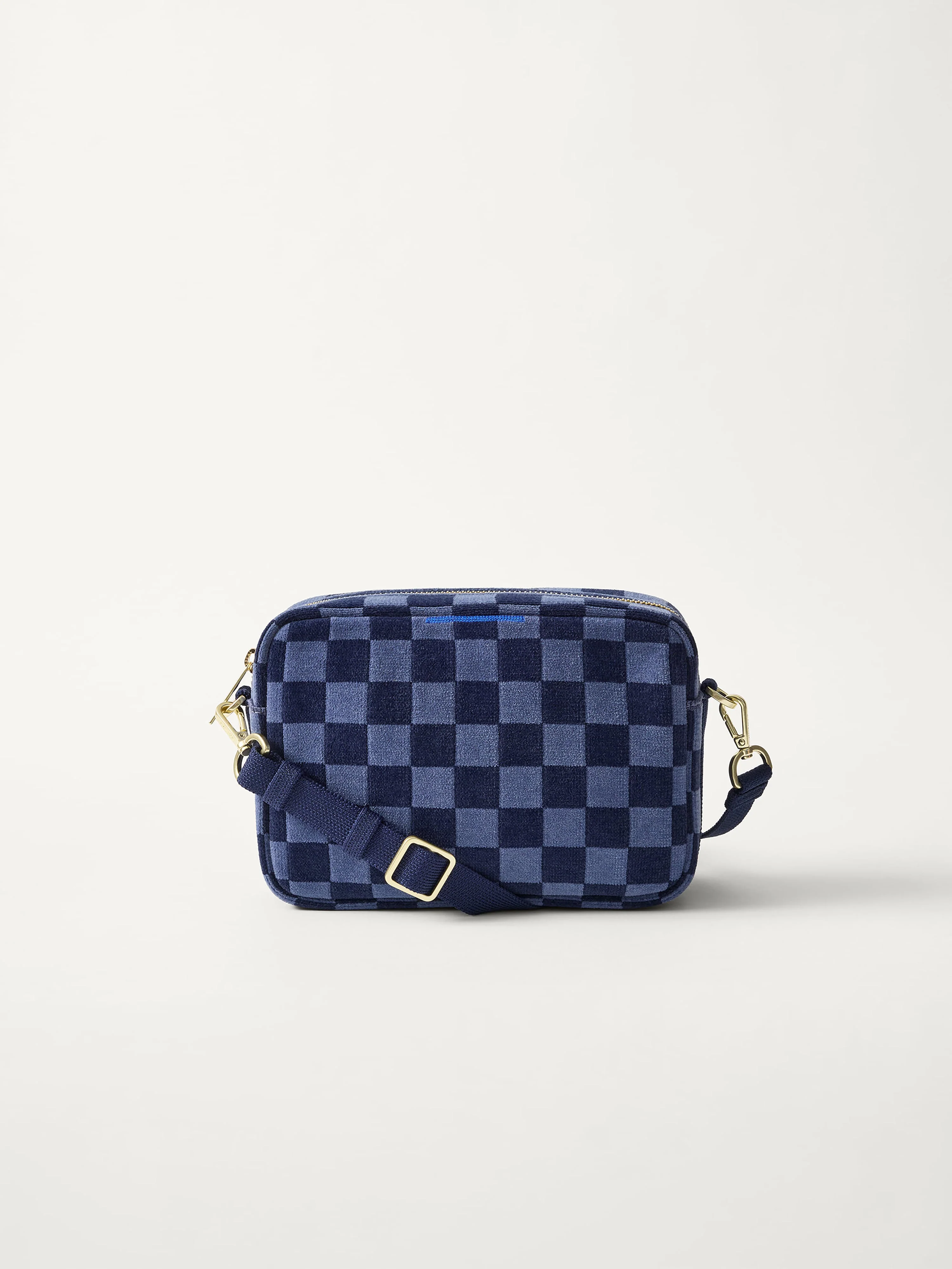 The Crossbody Camera Bag - ReVelvet™ Blue Ink