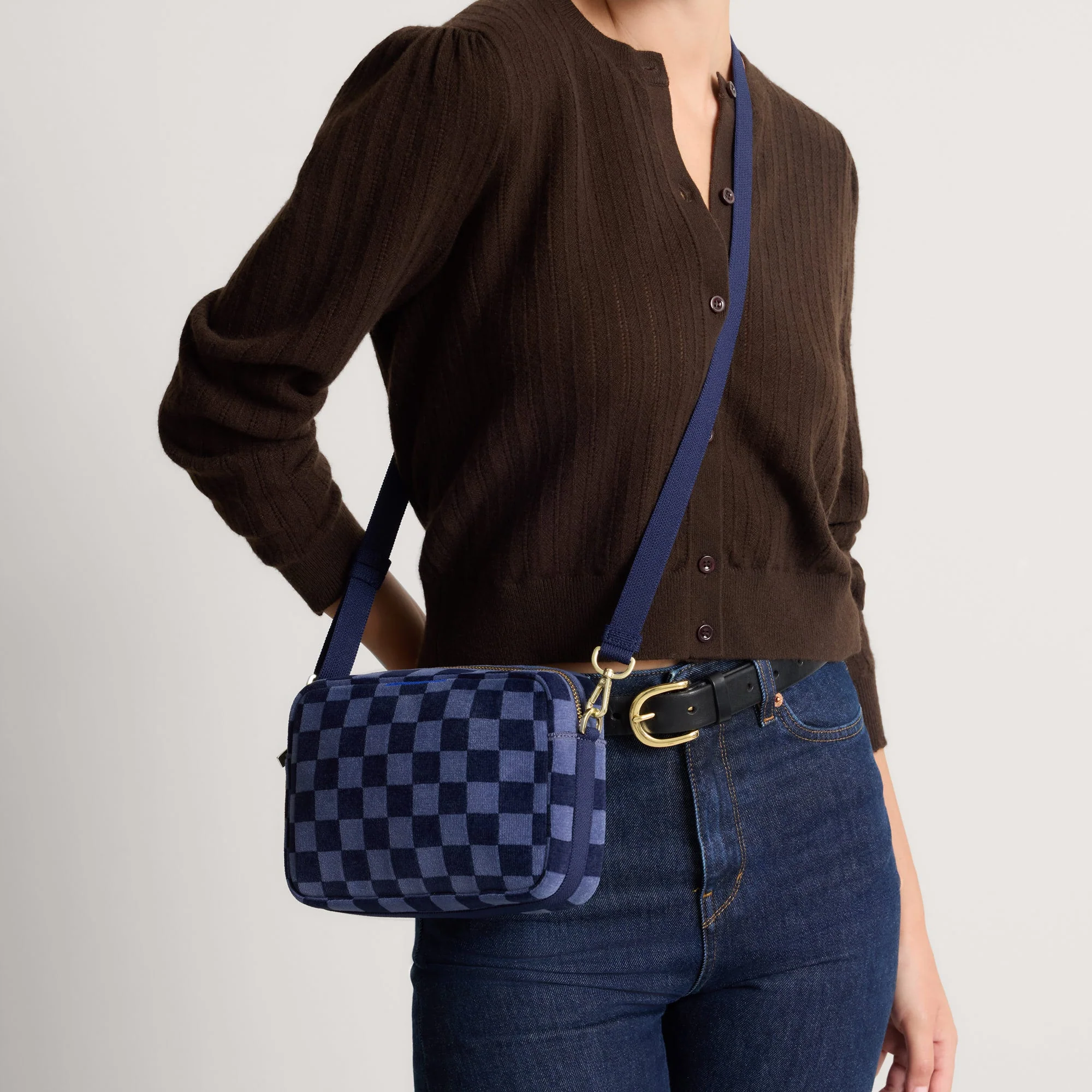 The Crossbody Camera Bag - ReVelvet™ Blue Ink - Image 3